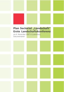 rapport de la première conférence "paysages" organisée dans le cadre de l'élaboration du plan sectoriel "paysages"