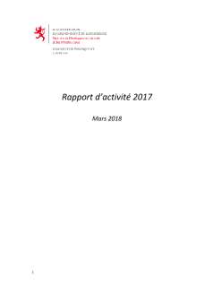 Rapport d'activité 2017