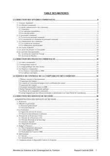 rapport d'activité 2006, Rapport d'activité - 2006