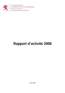 Microsoft Word - rapport08.doc, Rapport d'activité - 2008