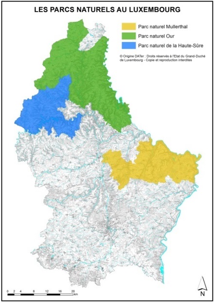 Carte des parcs naturels